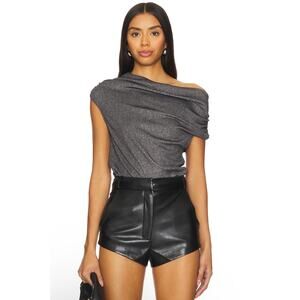 LNA Caliste Lurex Rib Top medium